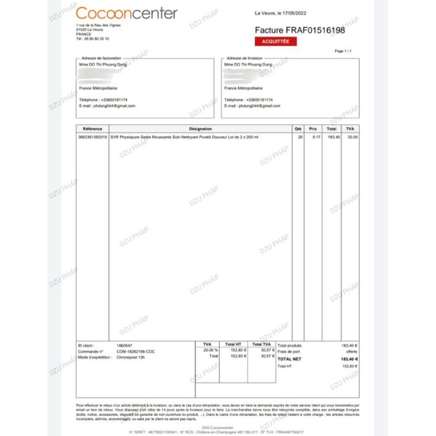 Sữa rửa mặt Physiopure 200ml da nhạy cảm