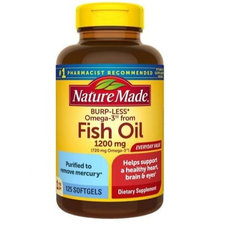 Bổ mắt Nature Made Fish Oil 1200mg 125v