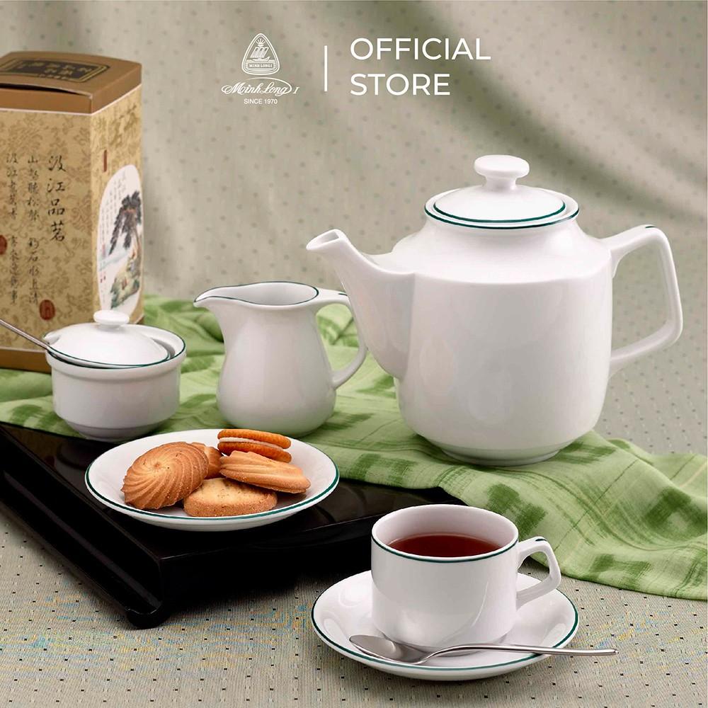 Hũ Đựng Đường Sứ Minh Long 8 cm + Nắp