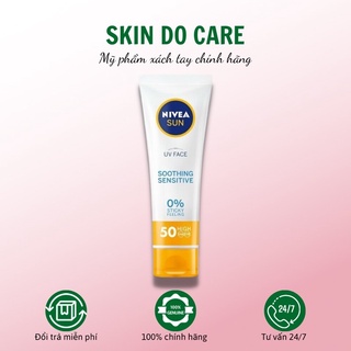 Kem chống nắng nivea sun uv face smoothing sensitive caring formula spf 50
