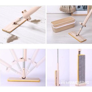 CÂY LAU NHÀ TỰ VẮT THÔNG MINH 360 độ ( tặng 1 bông thay thế)