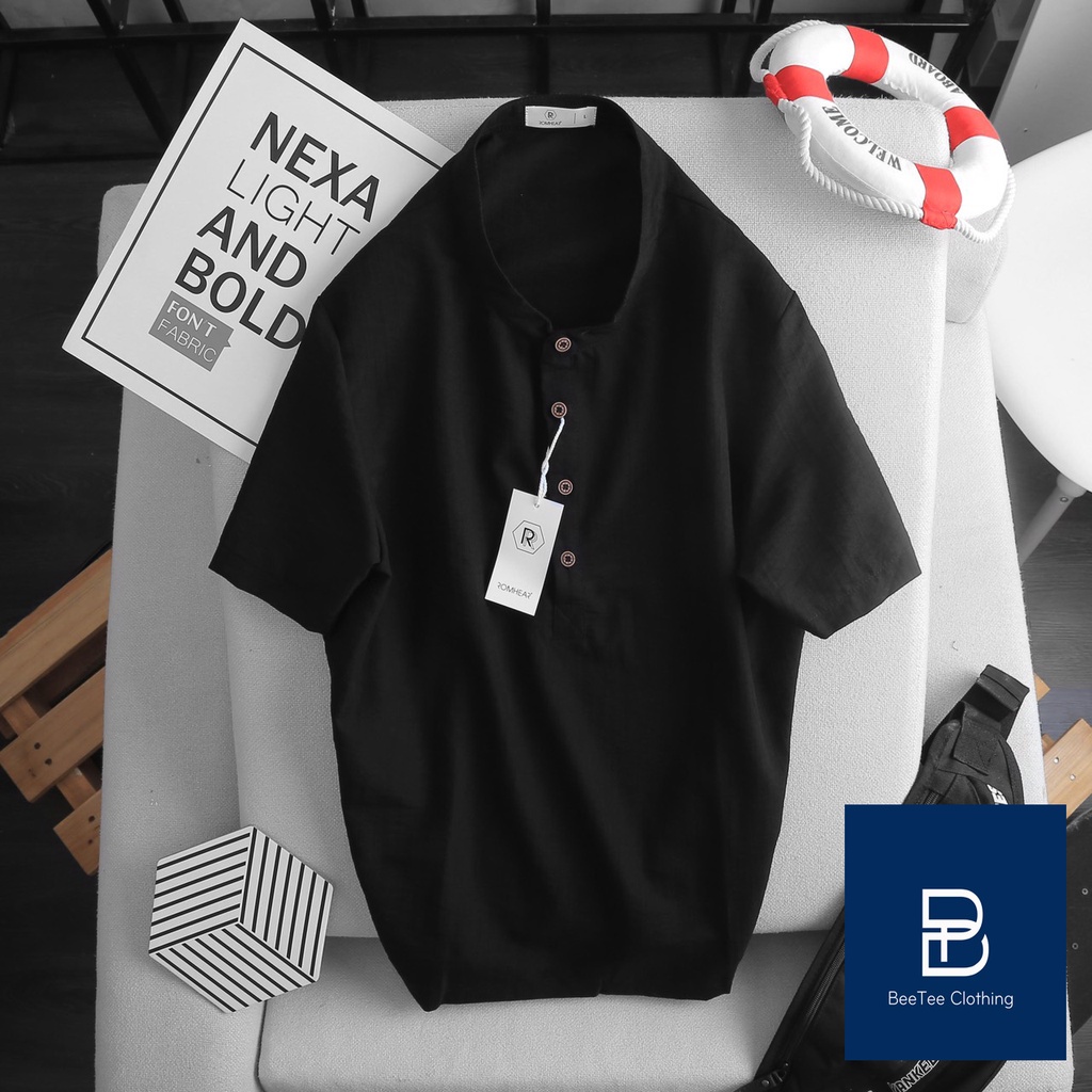 Áo Đũi Nam 6 màu Cổ tàu Chất Đũi Thái Không Nhăn, Không Bay mà Và Thấm Hút Tốt | BigBuy360 - bigbuy360.vn