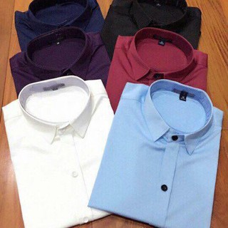 Áo sơ mi vải lụa đủ màu lựa chọn