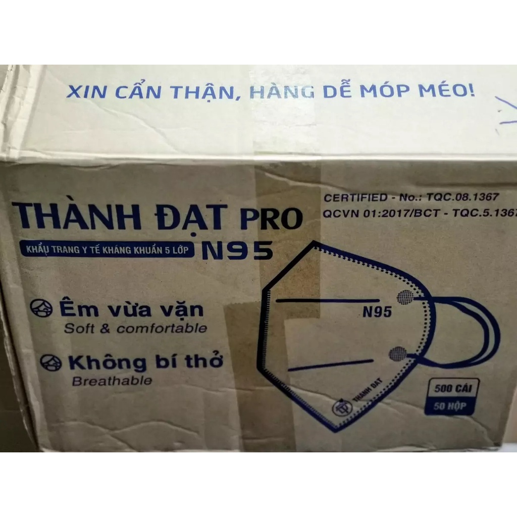 Khẩu Trang Y Tế Kháng Khuẩn 5 lớp N95 Thành Đạt PRO | BigBuy360 - bigbuy360.vn