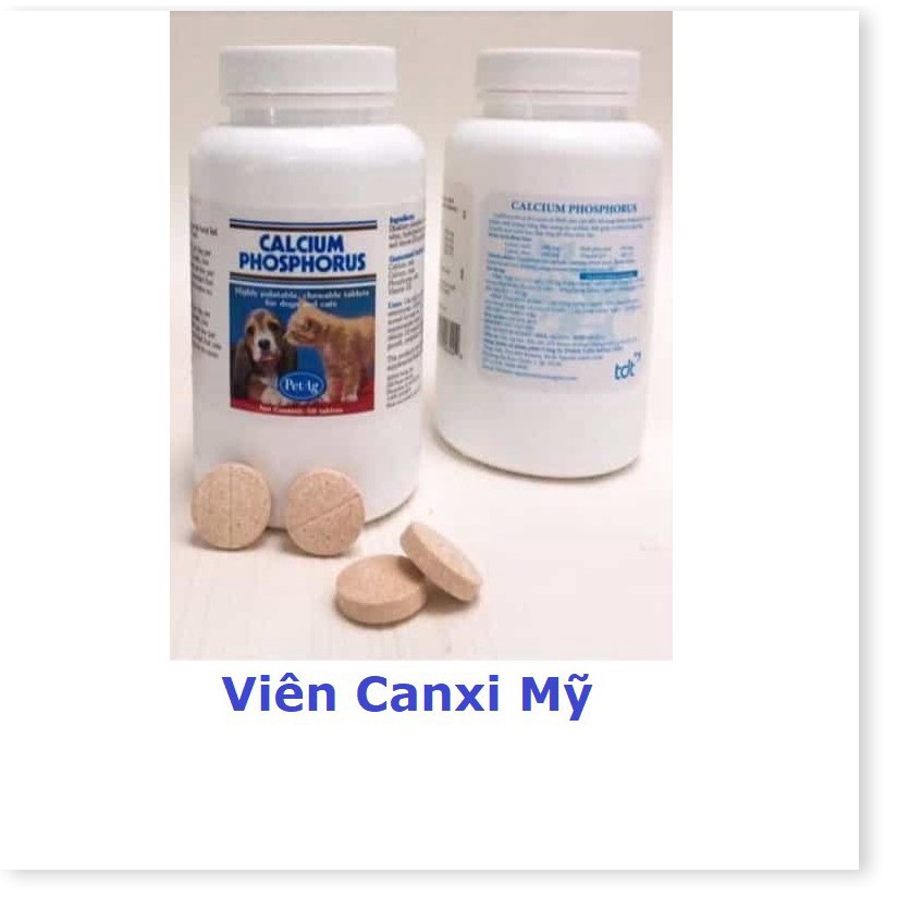 Lẻ 1 Viên dưỡng chất canxi Spirit cho chó mèo (5 loại) chắc xương dưỡng lông và chó mèo kém ăn