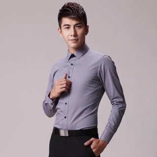 áo somi nam,áo somi xám trơn cao cấp