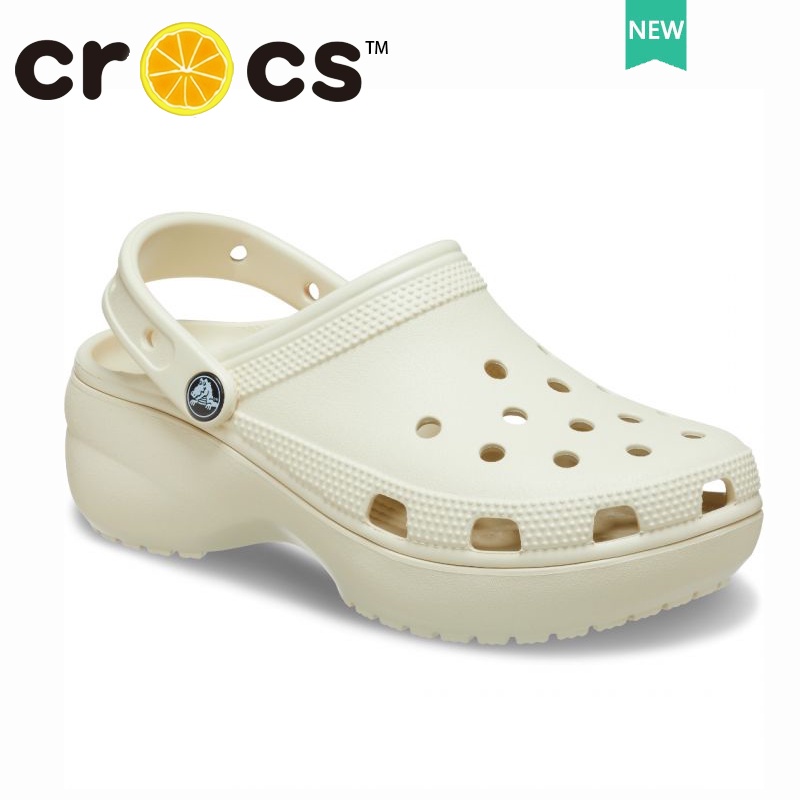 Dép Crocs Đế Dày 4.1cm Tăng Chiều Cao Phong Cách Cổ Điển Thời Trang Đi Biển Cho Nữ#206750