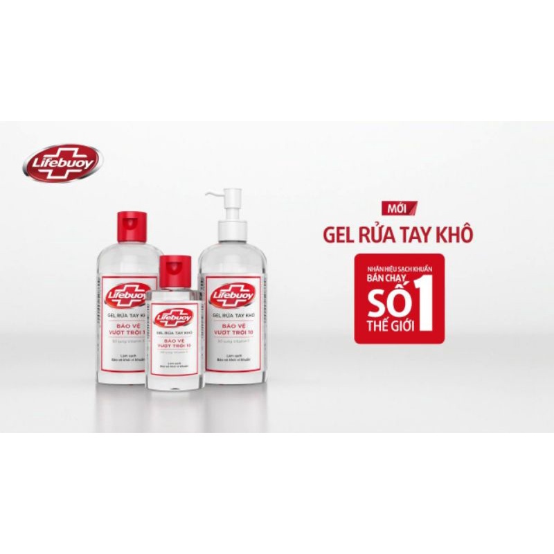 Gel rửa tay khô Lifebuoy chai có vòi 330ml