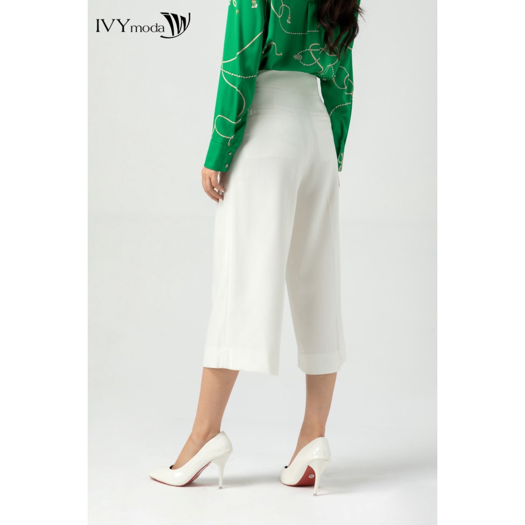 Quần lửng nữ ống suông IVY moda MS 21M7097