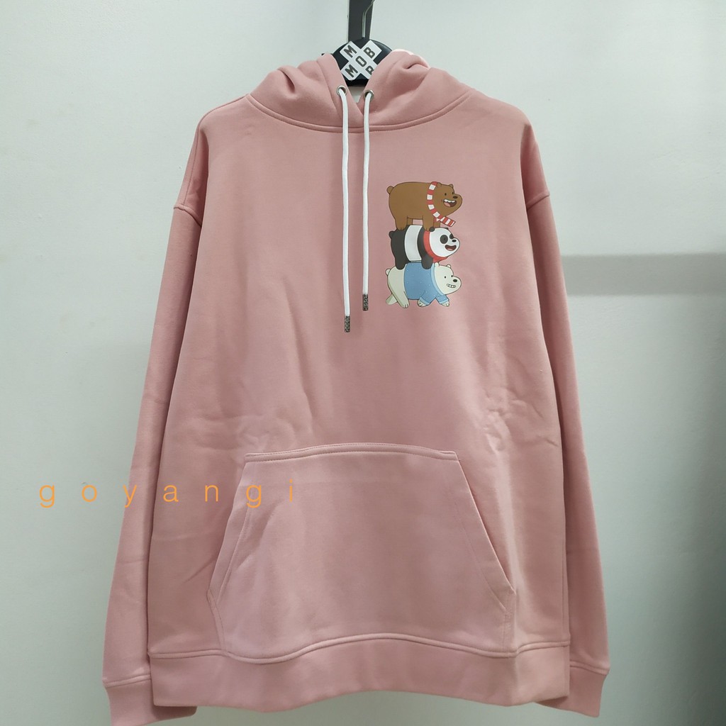 Áo hoodie we are bears vải nỉ dày ulzzang dáng rộng