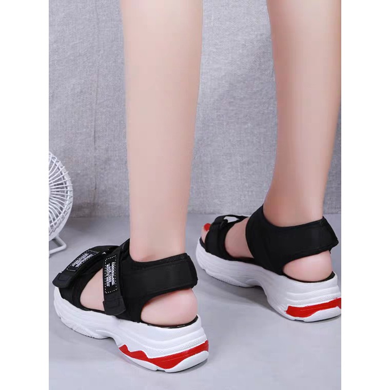 sandal nữBụng Bự Storesandal ulzzang nữ đế đỏ hàng nhập khẩu mã B5