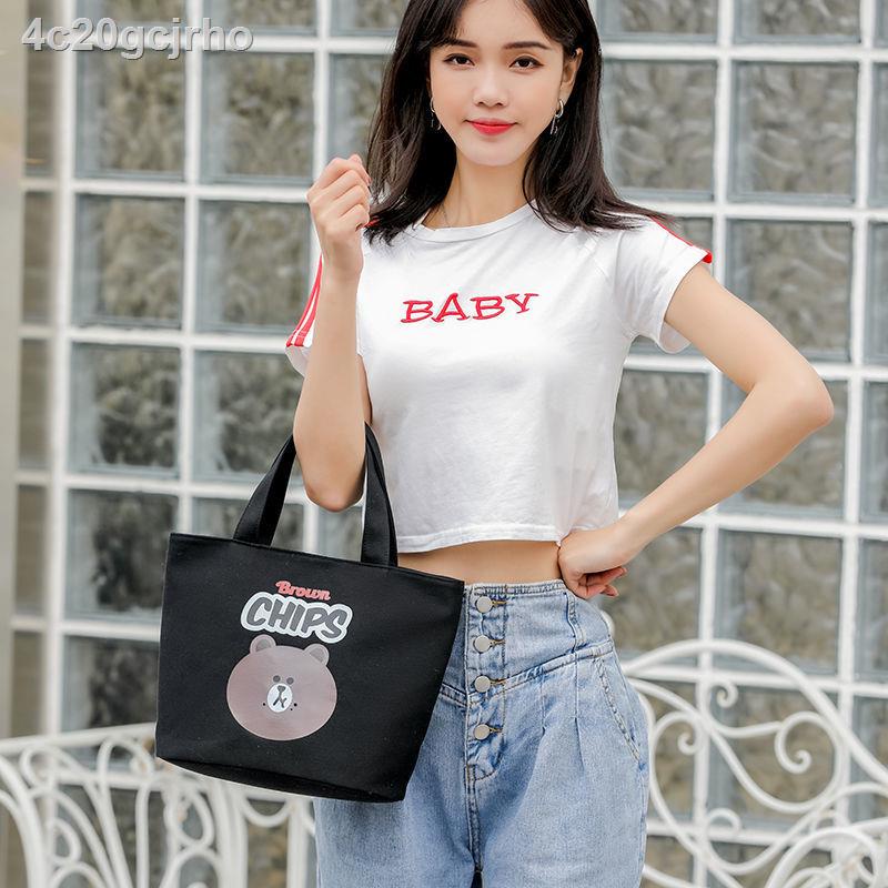 Phiên bản Hàn Quốc của túi xách nữ vải bố học sinh hộp đựng đồ ăn trưa thời trang mỹ phẩm với mẹ
