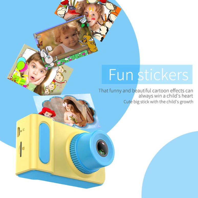 Bộ Thẻ - Máy ảnh mini cute cho bé tập quay phim chụp ảnh thật - Đồ chơi thông minh phát triển kỹ năng Kidsmart 9999