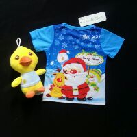 Áo thun Noel bé trai  bé gái in 3D