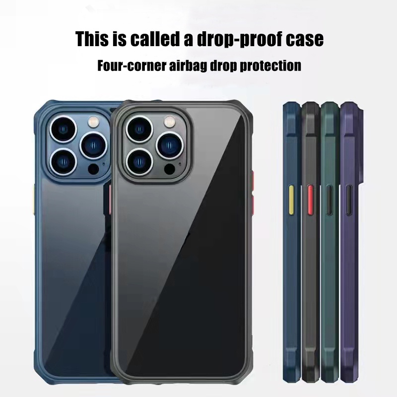 Ốp Điện Thoại Cứng Viền Vuông Chống Sốc Cho iPhone 14 Pro Max 13 Pro Max 14 Plus 13 12 mini 7 8 Plus SE 2020 X XS 11 Pro Max XR
