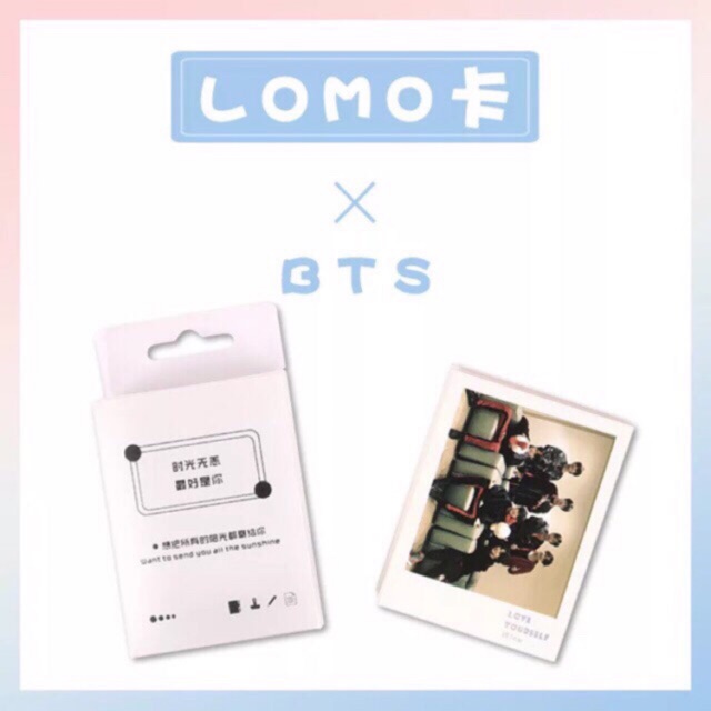 Lomo card hộp nhựa BTS, V, JungKook