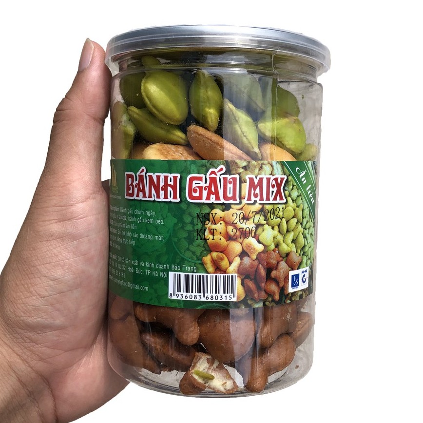 Bánh gấu nhân kem mix 3 vị 270g IMINT FOOD ĐỒ ĂN VẶT