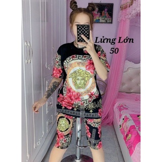 Set lửng thun lạnh 3D chất 4 chiều quần có túi