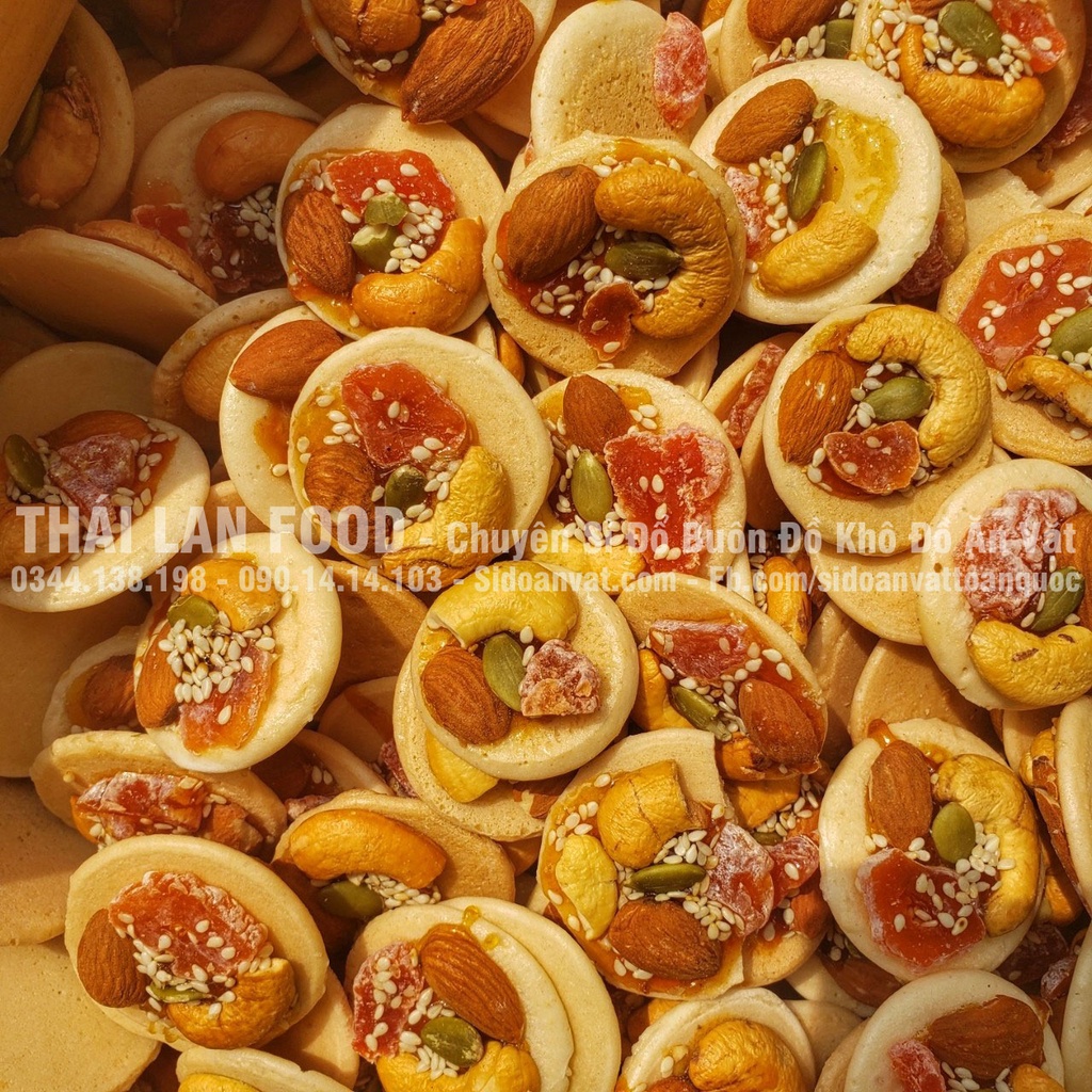 Bánh Đồng Tiền Mix Hạt Dinh Dưỡng Xí Muội Lon 300Gram