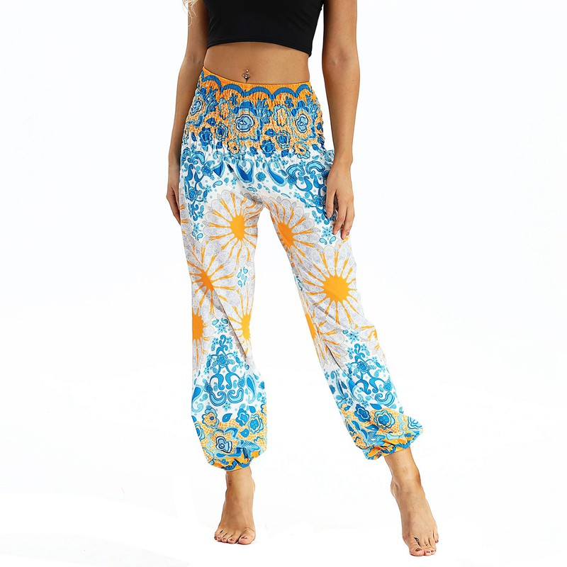 Quần Tập Yoga In Hoa Phong Cách Bohemian Cho Nữ | BigBuy360 - bigbuy360.vn