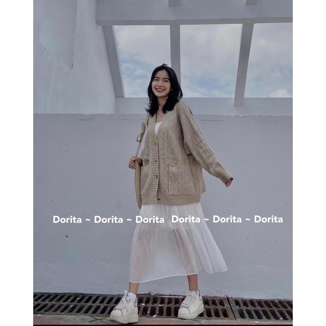 Áo len Cadigan Quảng Châu cực đẹp, Áo len Cadigan 4 cúc Hàn Quốc - Dorita Boutique