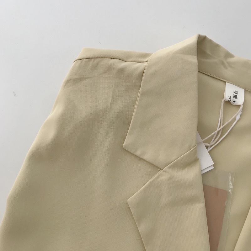 Áo Khoác Blazer Nữ Dài Tay JEM CLOSET Form Rộng Chất Vải Tây Thiết Kế Phong Cách Hàn TUD 1621