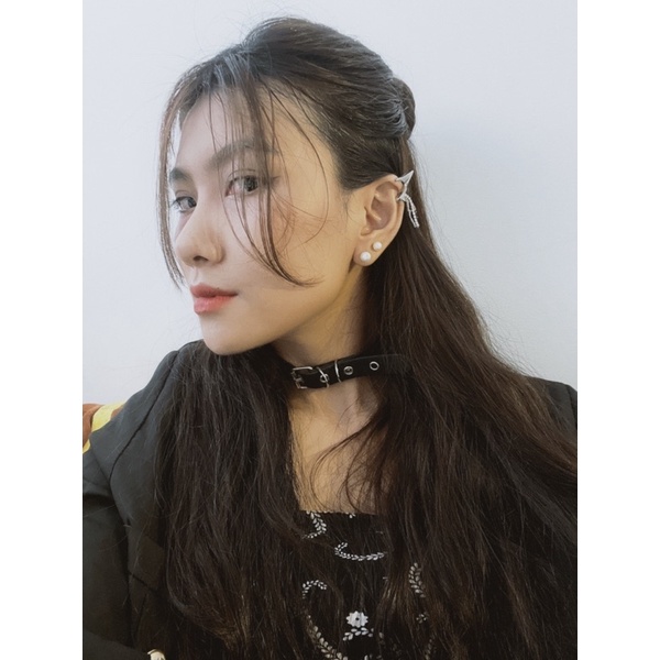 Vòng cổ choker PU cá tính - Khăn turban