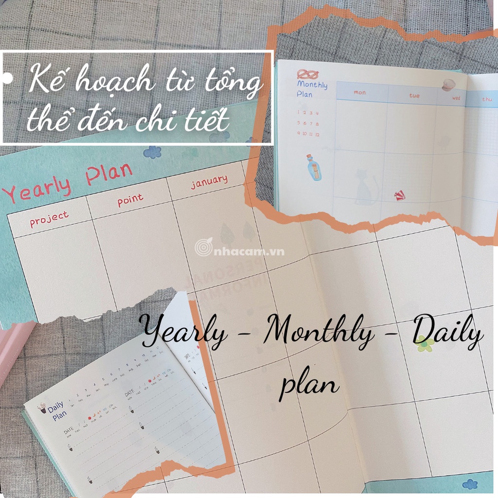 Sổ Kế Hoạch Nhật Ký 365 Ngày Life Planner Nhà Cam