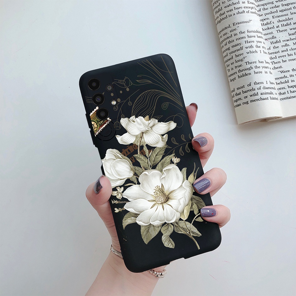 Ốp Điện Thoại Silicon Mềm Chống Sốc Họa Tiết Hoa Cho Samsung Galaxy A13 A33 A53 A73