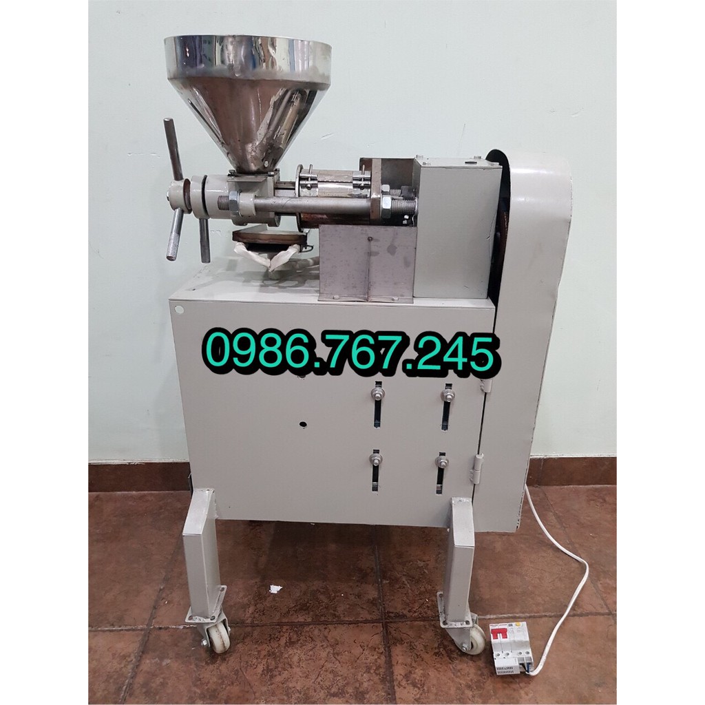 Máy ép dầu lạc kinh doanh công suất 15kg/h, máy ép dầu 6yl30