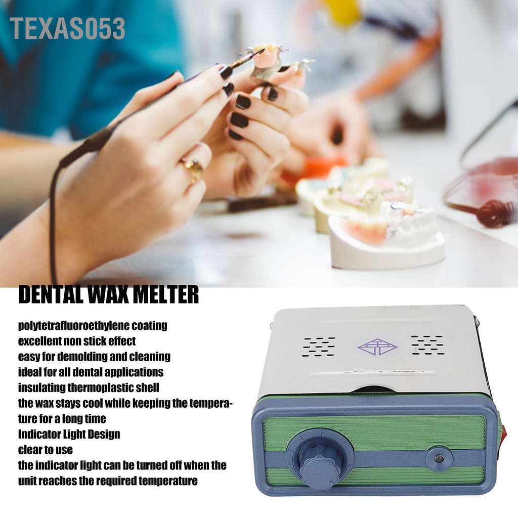 [Hàng Sẵn] Máy nấu sáp - Nồi nấu sáp nha khoa 3 khe điều khiển nhiệt độ tự động Chống dính【Texas053】