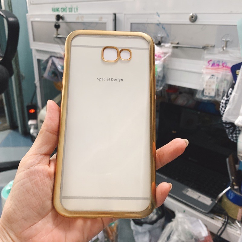 Ốp lưng galaxy a720  dẻo hình nổi 3D hoa Châu Âu