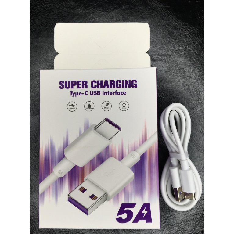 Cáp Sạc 5A- IPhone Lightning - Android Type-C  ( Siêu To- Siêu bền - Hỗ Trợ Sạc Nhanh )