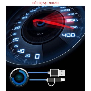 Cáp sạc 2 đầu micro Usb va Type c