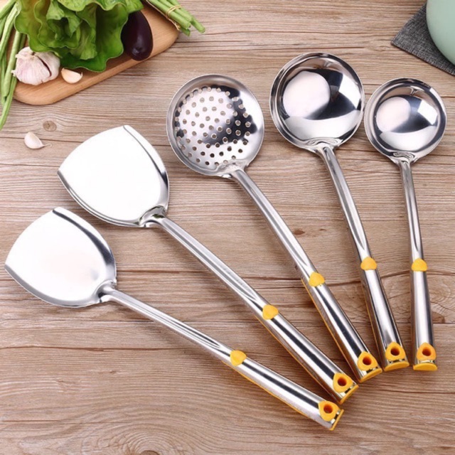 SALE! Môi inox cao cấp số to và bé cán vàng