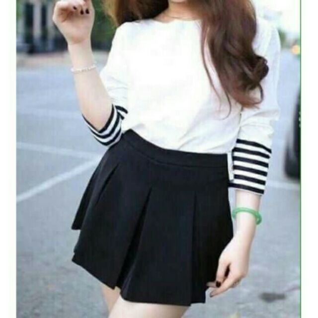 Quần váy xếp ly