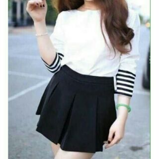 Quần váy xếp ly