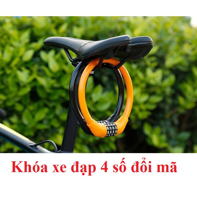 (Hàng Có Sẵn nha) Khóa Xe Đạp, Khóa Xe Đạp Leo Núi Khóa Mật Khẩu, Khóa Chống Trộm Di Động Vòng Cố Định Phụ Kiện Xe Đạp