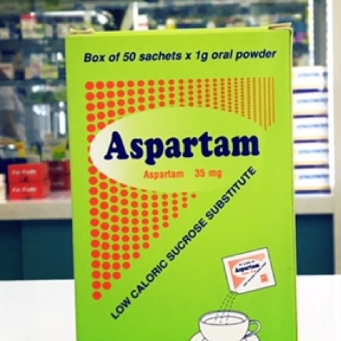 Aspartam hộp 50 gói đường ăn kiêng dành cho người tiểu đường, béo phì giá tốt
