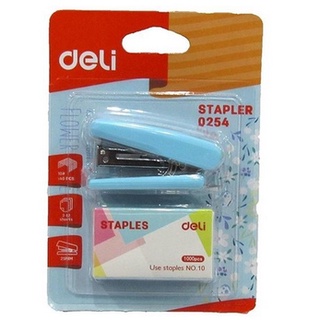 Bấm kim 10, dập ghim 10 mini deli 0253, 0254 / 0452, 0453 + 1 hộp kim bấm 10 - 1 cái