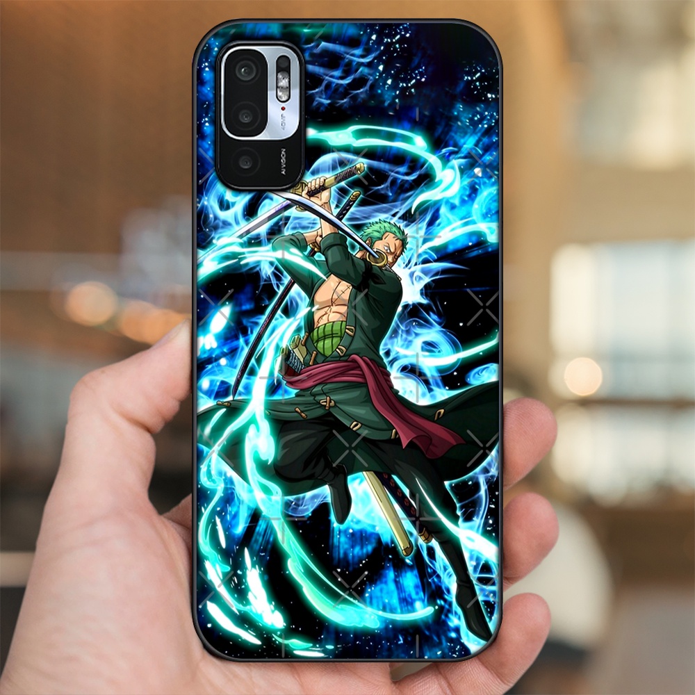 Ốp lưng Xiaomi Redmi Note 10 5G viền đen in hình Zoro One Piece