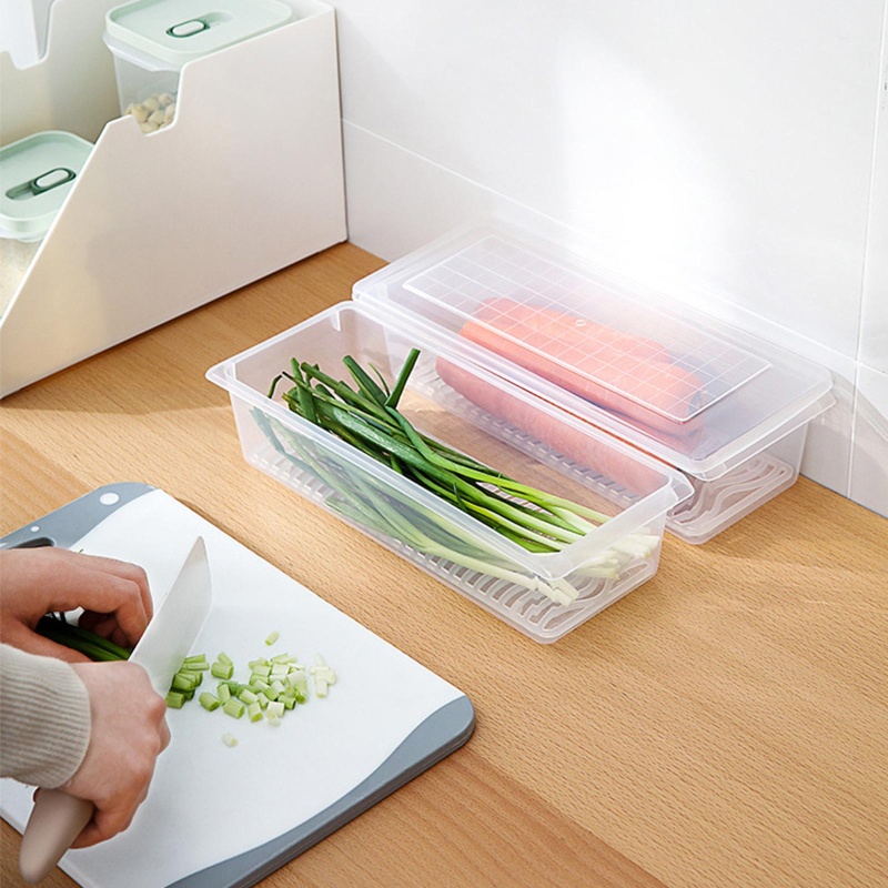 Khay Đựng Thức Ăn Có Thể Tháo Rời Tiện Dụng Cho Tủ Lạnh Veggie Berry