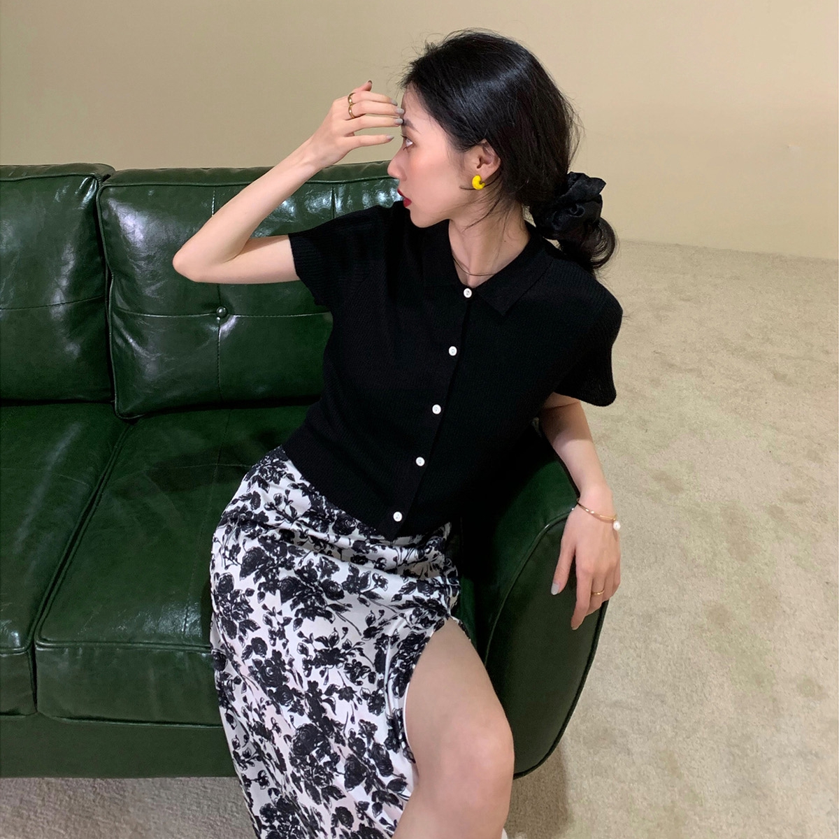Áo Khoác Cardigan Ngắn Tay Thời Trang Hàn Quốc Cho Nữ 3 Màu Lựa Chọn
