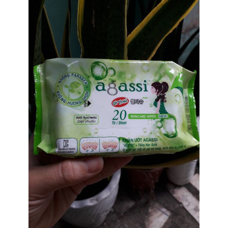 KHĂN ƯỚT AGASSI 20 TỜ