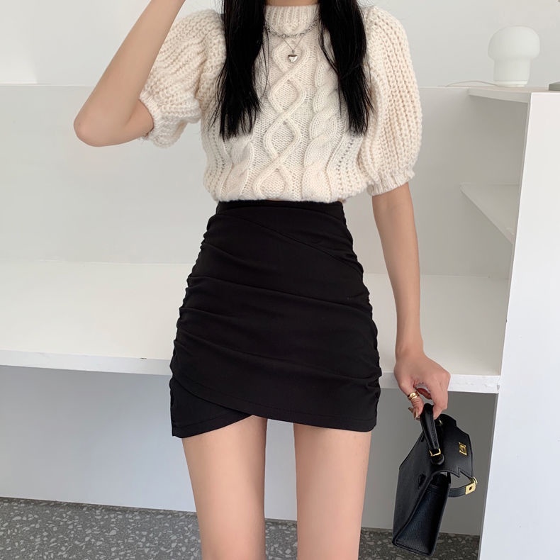 [Hàng Có Sẵn] Quần Short Dáng Chữ a Lưng Cao Xếp Ly Phong Cách Xuân Hè Thời Trang~2022 Cho Nữ