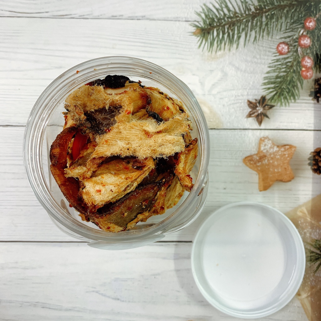 Khô Cá Đuối Mắm Me - hũ 370g - Loại 1 mềm thơm ngon