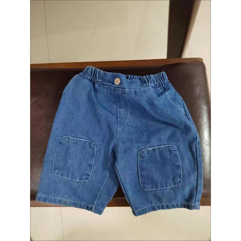 (10-28kg) Quần jean ngố bé trai 2-8 tuổi phong cách Hàn Quốc 2022 chất sịn