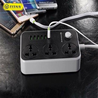 Ổ điện thông minh 6 cổng USB Titan CD01