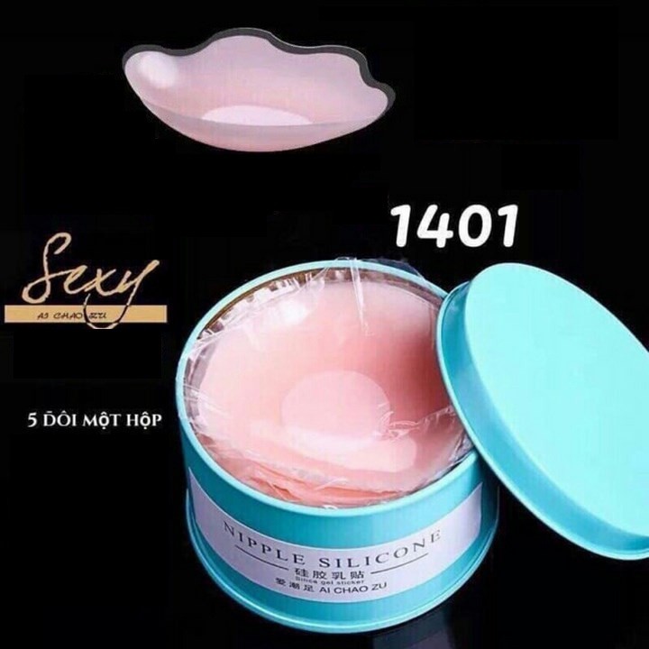 [Mã WARN10 giảm 10k đơn 99k] Hộp 5 đôi dán ti silicon sang chảnh dùng nhiều lần