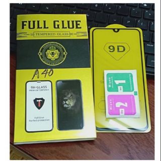 Kính cường lực full màn samsung A40 full keo toàn màn